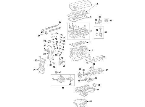 Toyota 15132-28020 Spring, Oil Pump Relief Valve