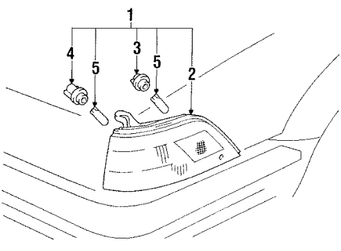 Toyota 81610-12410 Lamp Assy, Parking & Clearance, RH