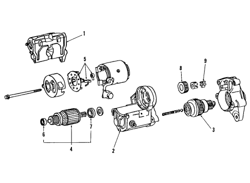 Toyota 28140-34030 Holder Assembly, Starter Brush