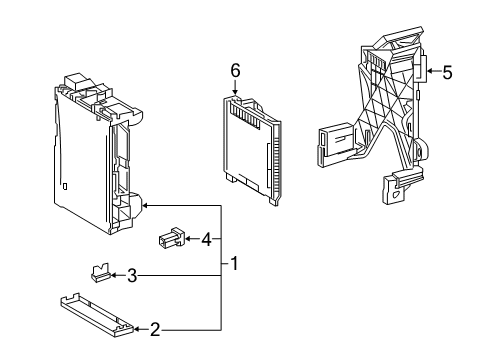 Toyota 89220-0RC70 Computer Assembly, Multi