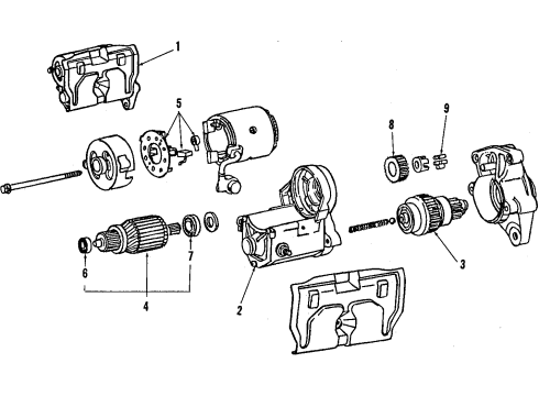 Toyota 28140-74060 Holder Assembly,Starter