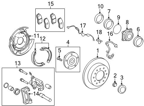 Toyota 46410-0C011 CABLE ASSY, PARKING