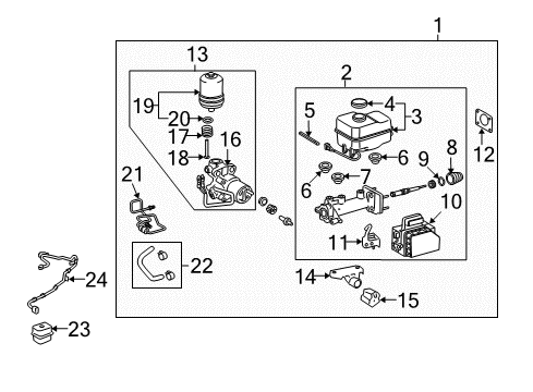 Toyota 47217-35155 SOLENOID, Master CYL