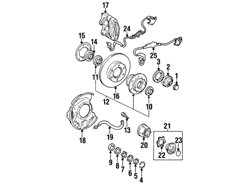 Toyota 47731-25010 Piston, Front Disc Brake