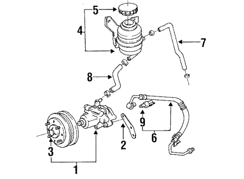 Toyota 44412-28240 Hose, Return