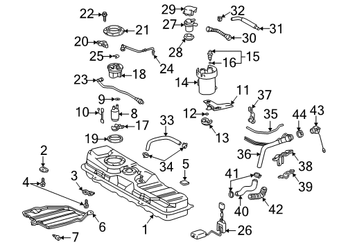 Toyota 23807-22090 Pipe Sub-Assembly, Fuel