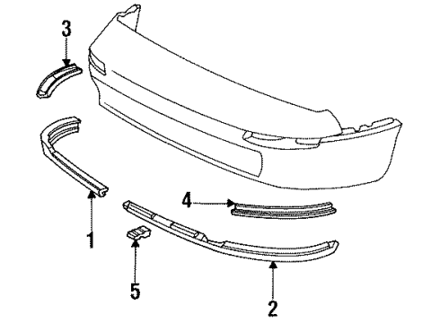 Toyota 76852-17030 Cover, Front Spoiler, LH