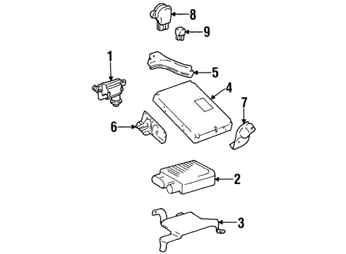 Toyota 89669-14090 Bracket, Engine Control Computer