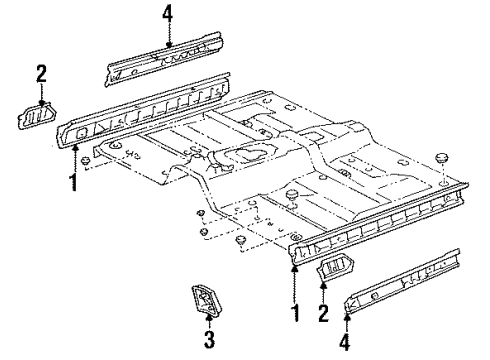 Toyota 58111-89365 Pan, Front Floor