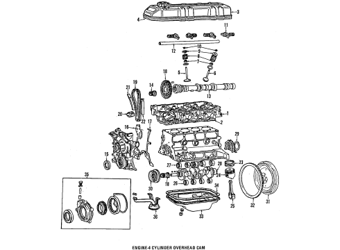 Toyota 19000-35271 Engine Assembly, Partial