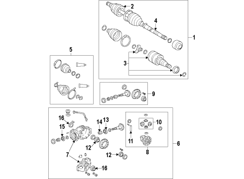 Toyota 37230-39015 Bearing Set, Center