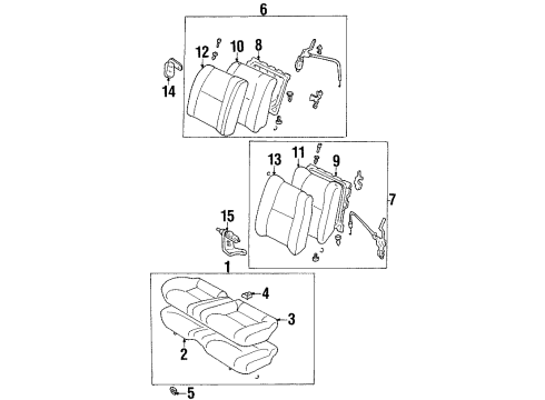 Toyota 71890-20190-C1 Seat Back Frame, Driver Side