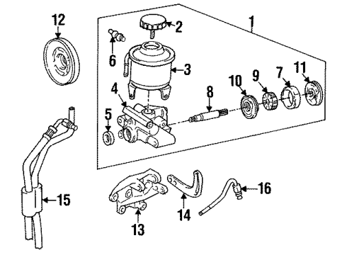 Toyota 44306-60171 Reservoir Sub-Assy, Vane Pump Oil