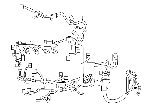 Toyota 82111-0X042 Wire, Engine Room Ma