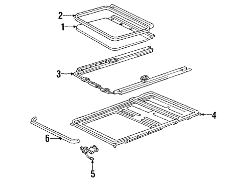 Toyota 63205-28020 Cable Sub-Assembly, Sliding Roof Drive