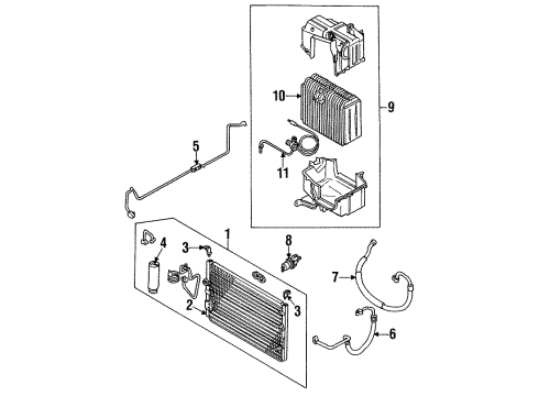 Toyota 88501-22190 EVAPORATOR Sub-Assembly, Cooler