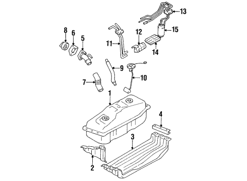 Toyota 77201-35360 Pipe Sub-Assy, Fuel Tank Inlet