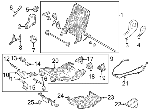 Toyota 71281-0C080 HINGE, RR SEAT CTR A