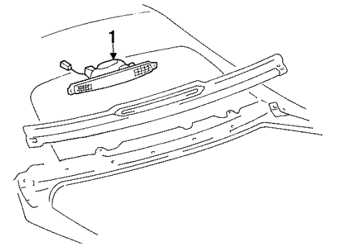 Toyota 81570-0W010 Lamp Assy, Stop Center