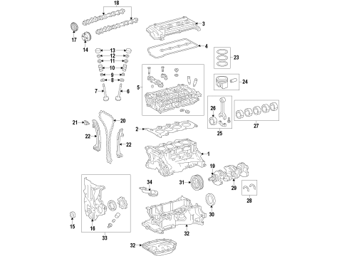 Toyota 13501-21070 CAMSHAFT Sub-Assembly, N