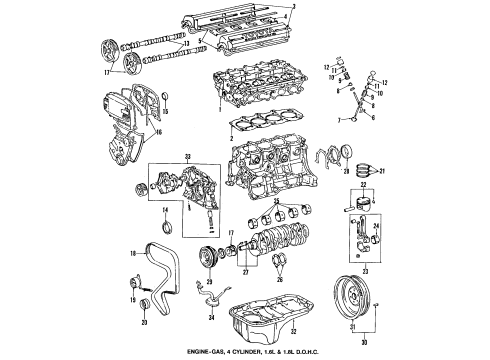 Toyota 11400-16243 Short Block