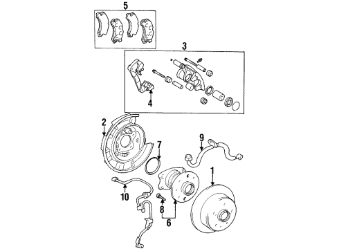 Toyota 47730-07030 Cylinder Assy, Rear Disc Brake, RH