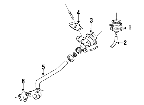 Toyota 25628-16030 Gasket, EGR Inlet