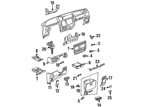 Toyota 55313-60010 Panel, Instrument, Lower LH