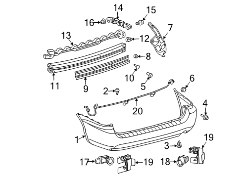 Toyota 89340-45030 Computer Assy, Clearance Warning