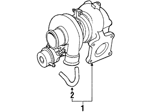 Toyota 17201-42020 Turbocharger Sub-Assy