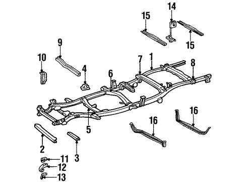 Toyota 51703-34040 Bracket Sub-Assembly, Cab Mounting, RH