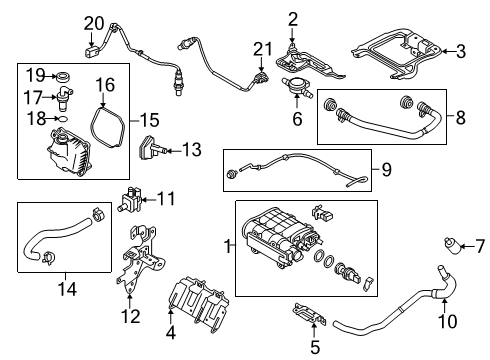 Toyota 77704-WB001 CANISTER Sub-Assembly, C