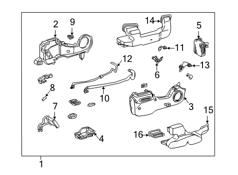 Toyota 87103-08030 Motor Sub-Assy, Cooling Unit, W/Fan