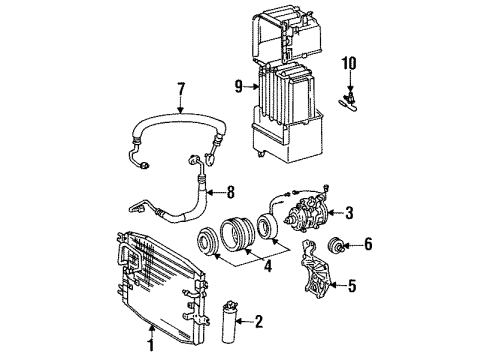 Toyota 88431-12290 Bracket, Compressor Mounting