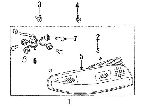 Toyota 81551-2B430 Lens, Rear Combination Lamp, RH