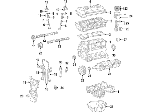 Toyota 13501-WB001 CAMSHAFT Sub-Assembly, N