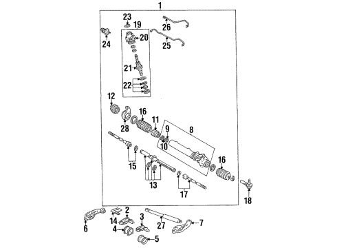 Toyota 45516-22010 GROMMET, Steering Rack Housing