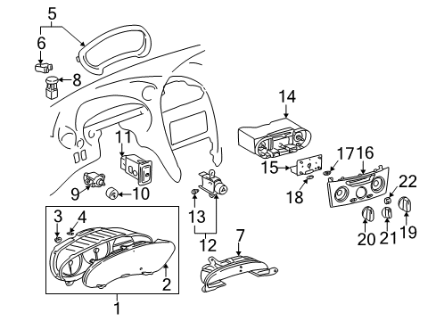 Toyota 83800-2B370 Meter Assembly, Combination