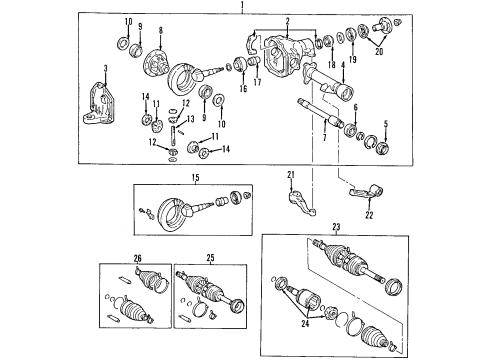 Toyota 41201-69805 Final Gear Kit, Differential, Front