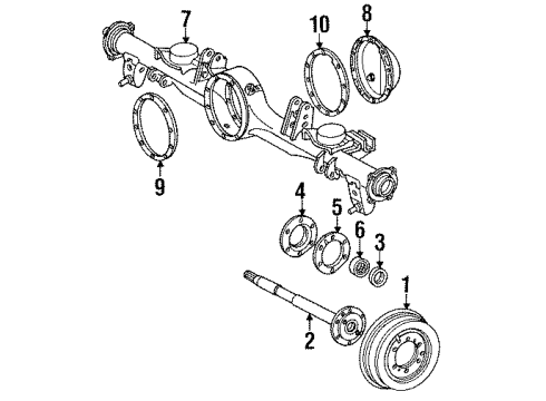 Toyota 42311-60090 Rear Axle Shaf