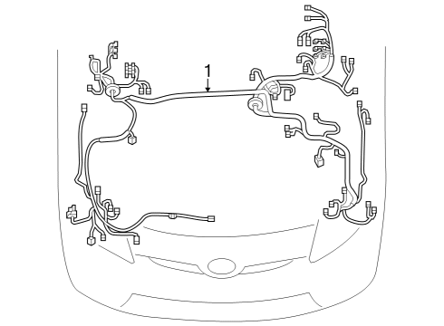 Toyota 82121-47460 WIRE, ENGINE