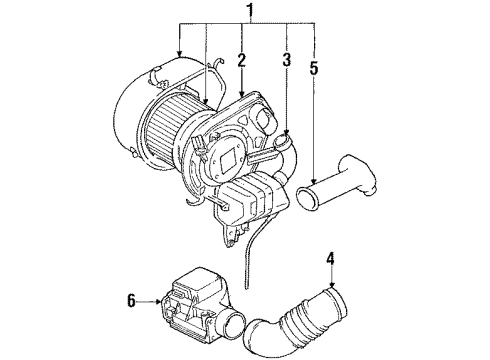 Toyota 17751-35010 Inlet, Air Cleaner