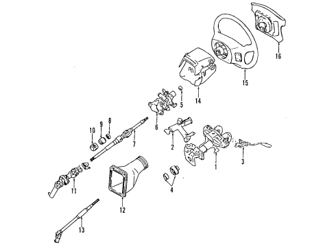 Toyota 45130-1A120-C0 Pad Assembly, Steering W