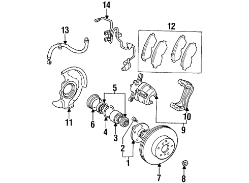 Toyota 47201-2B050 Brake Master Cylinder Sub-Assembly