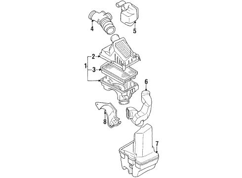 Toyota 17700-16700 Cleaner Assy, Air