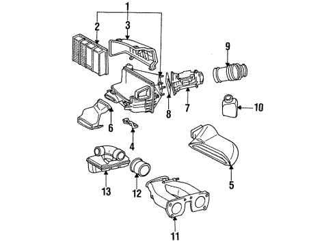 Toyota 17881-46210 Hose, Air Cleaner