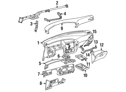 Toyota 74102-60020 Box Sub-Assy, Front Ash Receptacle