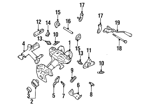 Toyota 45280-14120 Bracket Assy, Steering Column, Upper