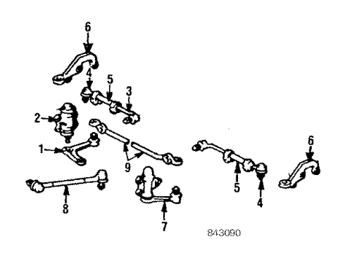 Toyota 45440-29155 Link Assembly, Steering Drag