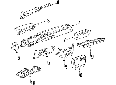 Toyota 55550-12220-04 Door Assembly, Glove Compartment